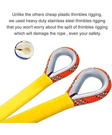 8mm 20m Static Climbing Rope with 2 Carabiners - Escape & Rescue Rope for Mountaineering Caving Camping & Exploration - Buy Online on GoSupps.com
