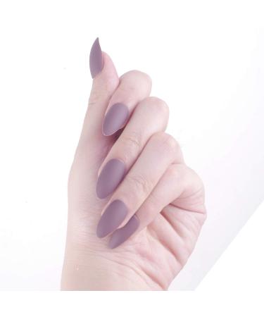 Laza False Nails - Acrylic Stiletto Almond Full Cover Fake Nails | 96pcs Gel Artificial Nails | Medium Size Cherry Blossom Design for International Shipping - Buy Online on GoSupps.com