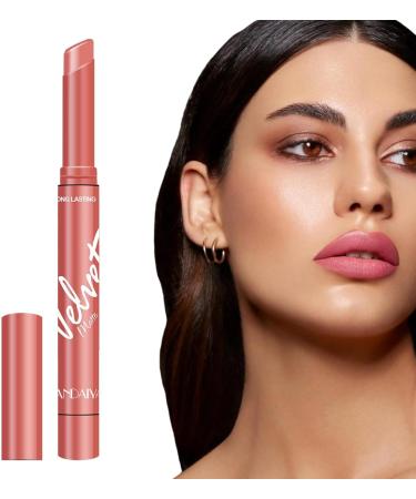  JPSDOWS Velvet Matte Lipsticks | Velvet Matte Lipsticks Non-Stick Red Lip Makeup Won't Fade Waterproof Lipstick for Girls and Women - Buy Online on GoSupps.com