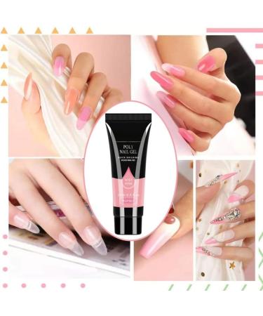 LOUMMRCY PolyGel Nail Kit All-in-One Starter Set for Nail Extensions & Art | 8 Pieces French Nail DIY Kit for Beginners & Home Manicure - Buy Online on GoSupps.com