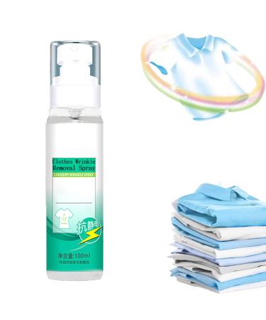 Gentle Formula Portable Clothing Wrinkle Releaser Spray 3.51fl.oz/100ml Portable Clothing Wrinkle Releaser Spray Travel Size Clothing Wrinkle Releaser Spray for Clothes (1pcs)