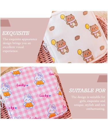 COHEALI Mini Purse 4Pcs Sanitary Napkin Storage Bag - Portable Menstrual Pad Holder for Teen Girls - Travel Toiletry Bag - Buy Online on GoSupps.com