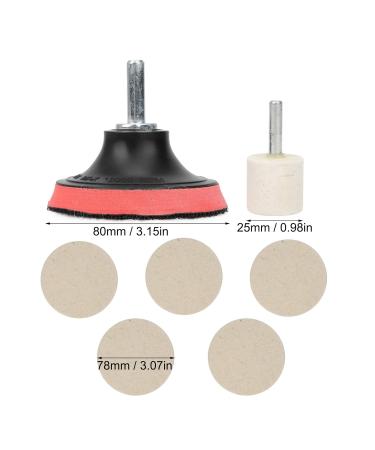 TEUOPIOE Car Windscreen Glass Scratch Remover Cerium Oxide Powder Polishing Kit Wheels Set Polish Pads - Buy Online on GoSupps.com