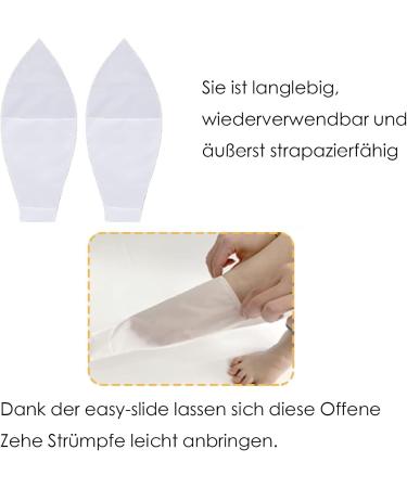 4-Piece Sock Extension Aid for Compression Stockings - Open Toe Design for Seniors & Pregnant Women - Buy Online on GoSupps.com