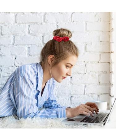 60-Piece Elastic Silk Satin Hair Gums for Women | Robust Colorful Hair Ties & Accessories for Ponytails - Buy Online on GoSupps.com