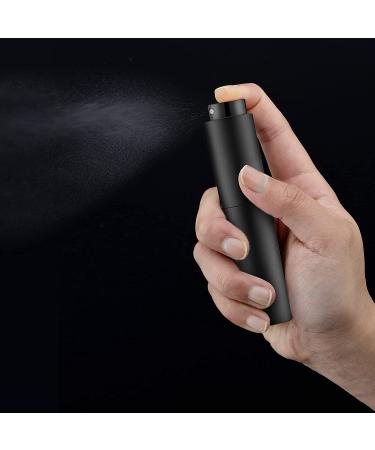 Tekson 4PCS 10ML Perfume Atomizer Travel  Refillable Cologne Containers  Dispenser Spray Empty Bottle for Mini Sprayer Size (Black) 4 black black-4pcs - Buy Online on GoSupps.com