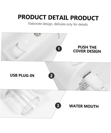 MAGICLULU 2 Sets Hydrating Instrument Portable Travel Steamer Handy Sprayer Mini Travel Steamer Rechargeable Humidifier Portable Face Steamer Moisturizing Abs Blush White - Buy Online on GoSupps.com