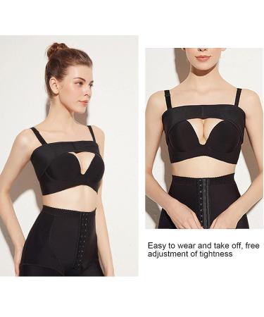 Adjustable Post Surgery Breast Band XXL - Stabilizer & Support Wrap for Breast Augmentation | Prevent Hunchback & Speed Up Postoperative Repair | Breathable & Light - Black - Buy Online on GoSupps.com