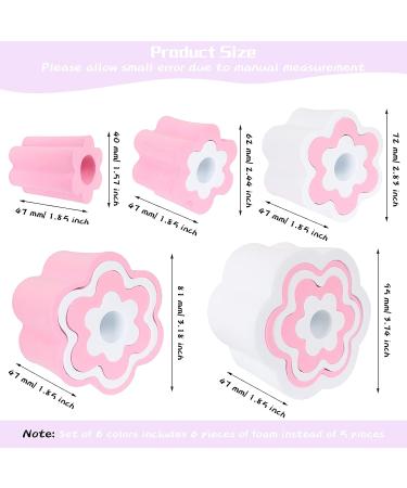 30 Pcs Cup Turner Foam Set | 5 Sizes Inserts for Tumblers & Water Bottles | Spinner Sponge Accessories | 1.57/2.44/2.83/3.18/3.74 Inch Diameter | 6 Colors - Buy Online on GoSupps.com