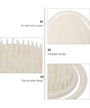 Kisangel 2pcs Scalp Massager and Shampoo Dispenser Set - Silicone Handheld Exfoliating Tool for Babies and Toddlers - Portable Dandruff Soother and Body Scrubber - 11.5X10X2CM - Buy Online on GoSupps.com