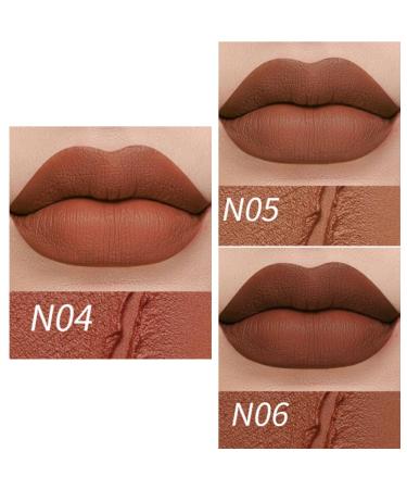 3 Pcs Matte Velvet Lipstick Set for Women - Long Lasting Waterproof Natural Makeup - Labiales Magicos 24 Horas N04+N05+N06 - Buy Online on GoSupps.com