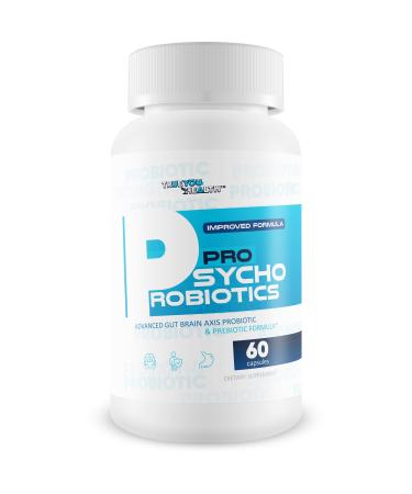 Pro Psycho Probiotics - Our Best Mood Supplement & Gut Brain Axis Supplement - Happy Brain Probiotics with Vitamin D - Happy Mood Pills for Women Men Psychobiotics Probiotic Mental Health Supplements