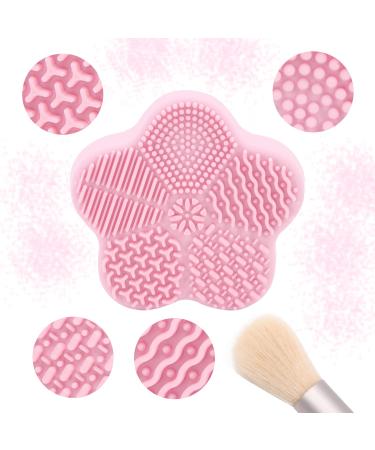 Buy Makeup Brushes Cleaner Set | Color Removal Sponge & Silicone Cleaner | Easy Brush Shampoo - Pink - Buy Online on GoSupps.com