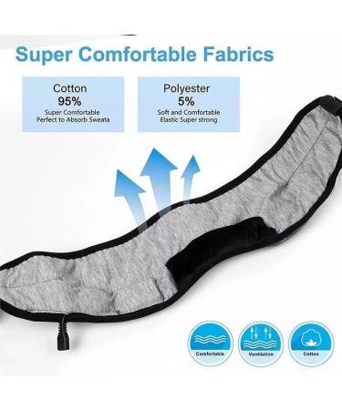 Bluetooth Sleep Headphones Wireless Bluetooth Eye Mask for Sleeping 5.3 Headphones Music Mask for Sports Sleeping Air Travel and Relaxation 19"-25" (Black) Black/White - Buy Online on GoSupps.com