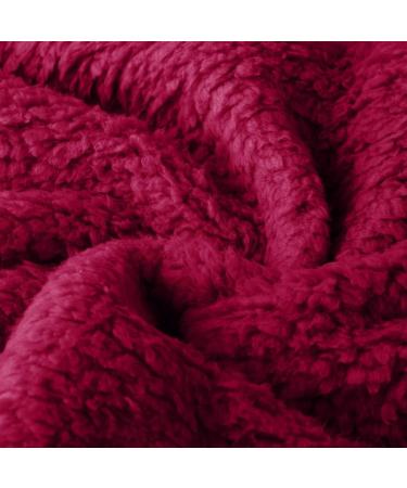 Bigfanshu Women's Sweaters Casual Fleece Long Sleeve Pullover Blouse Shirts Sweatshirt Red - Buy Online on GoSupps.com