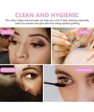 Uonlytech Cleaning Cotton Pads - Non-Fleece Eyelash Glue Remover & Adhesive Wipes for Extensions (2 Boxes) - Buy Online on GoSupps.com
