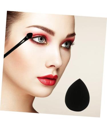 PLAFOPE 30pcs Double Ended Eyeshadow Brush Eyeshadow Sponge Stick Sponges Makeup Black Wooden Handle - Buy Online on GoSupps.com