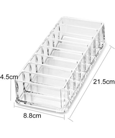 HuntGold 8 Grids Face Powder Brush Holder | Transparent Cosmetic Storage Box for Makeup - International Shipping Available - Buy Online on GoSupps.com