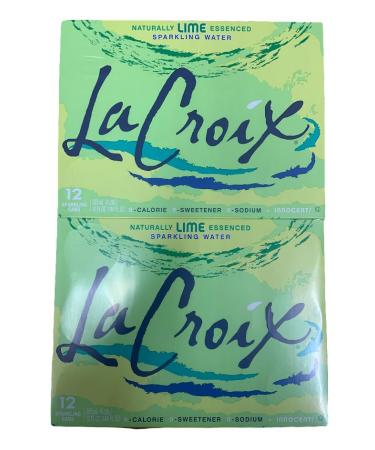 La Croix Naturally Lime Flavoured Sparkling Water | 355ml x 24 Cans