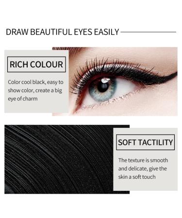 Waterproof Gel Eyeliner Pencil Set - Matte Black Eyeliner for Long-Lasting Beauty Makeup | International Shipping - Buy Online on GoSupps.com