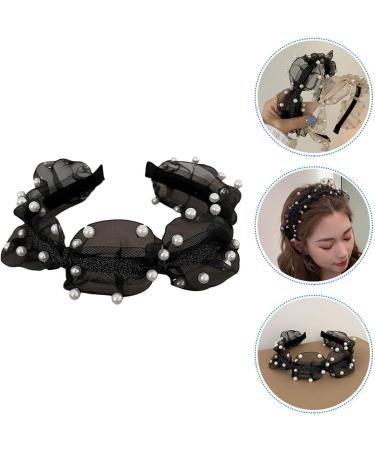 Minkissy Wedding Decor Flower Decor French Style Unique Pearl Hairband Versatile Hair Decor Stylish Headdress Rhinestone Headpiece Womens Headbands - Buy Online on GoSupps.com