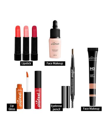 All-In-One Makeup Gift Set for Beginners | Lightweight Cosmetic Kit for Women Men Teens & Kids | Perfect Lipstick Lip Gloss & Foundation - Buy Online on GoSupps.com