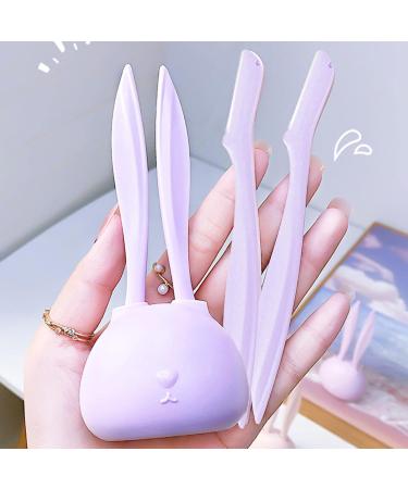 AIBYKS Eyebrow Razor Set - 5 PCs Portable Facial Hair Removal Tools - Purple Eyebrow Trimmer for Dermaplaning - Buy Online on GoSupps.com