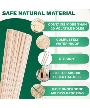 100 Natural Rattan Reed Diffuser Sticks Premium Fiber Fragrance Sticks for Home Office Hotel & Spa - Buy Online on GoSupps.com