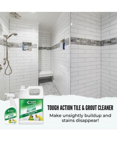 Tough Action Tile & Grout Deep Cleaner - Biodegradable Formula Removes Dirt & Scum Enhances Stone Color No Harsh Chemicals Ready to Use Gallon - International Shipping Available - Buy Online on GoSupps.com