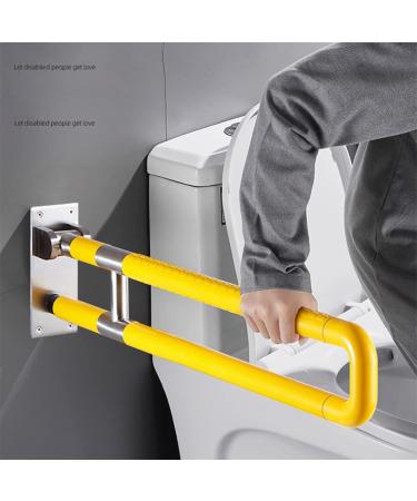Folding Armrest Bathroom Non-Slip Safety Foldable Toilet Grab Bar Frame Support Rail Stainless Toilet Handrails Bathroom Support Disabled Handrails Safety Handle and Rail for Lavat - Buy Online on GoSupps.com