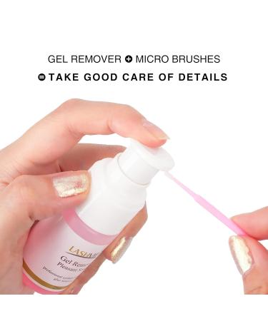 LASHVIEW Professional Gel Eyelash Extension Remover 25ml - Fast Acting, Pleasant Smell, Pink Glue Dissolver for Grafting - 0.85 Fl Oz - Buy Online on GoSupps.com
