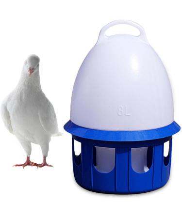 LOVIVER Portable Pigeon Waterer Drinker Cage Accessories Water Pot Container Water Bottle Automatic Bird Water Dispenser for Parrot Parakeet Dove 8L D 22cm H 38CM - Buy Online on GoSupps.com