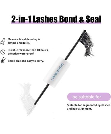 Lash Glue and Seal Quick-Dry Cluster Lash Glue - Eyelash Bond and Seal for Eyelash Extensions Strong Hold Cluster Eyelash for Girls Personal Makeup Use - Buy Online on GoSupps.com