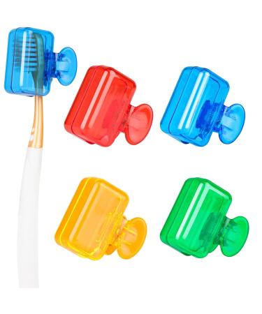 4 Pack Travel Toothbrush Head Covers Cap Toothbrush Protector Brush Pod Case Protective Plastic Clip for Household Travel Camping Bathroom School Business