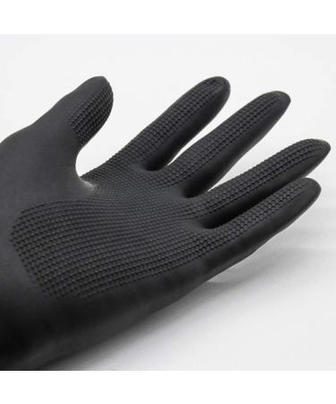 SOLUSTRE 3 Pairs Hair Dye Gloves Black Salon Hair Color Dye Gloves Shampoo Gloves Anti-slip Waterproof Hand Protectors Rubber Gloves for Hairdressing - Size S S (Pack of 3) - Buy Online on GoSupps.com