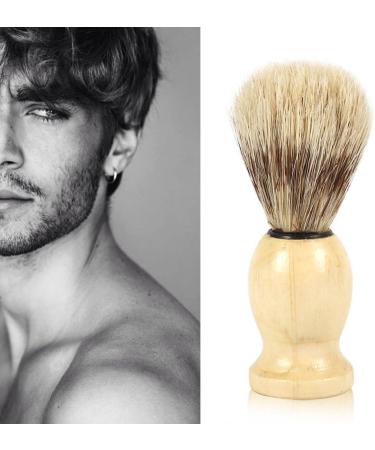Buy Gientan Shaving Brush for Men | Wooden Handle Facial Hair Shaving Tool | International Shipping Available - Buy Online on GoSupps.com