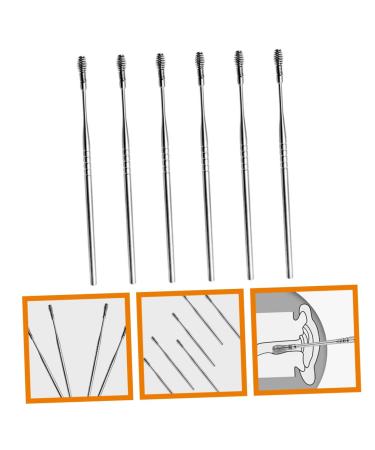 Spring Ear Pick Set - 6pcs Stainless Steel Spiral Ear Cleaner Kit - Buy Online on GoSupps.com