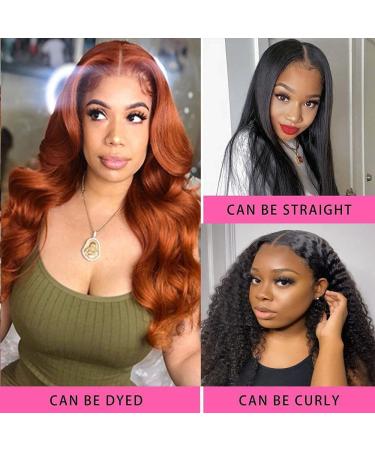 16 Inch Body Wave Lace Front Wig - 180% Density Human Hair for Black Women | Pre Plucked with Baby Hair - Buy Online on GoSupps.com