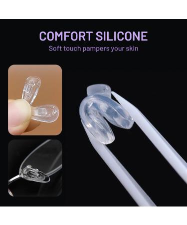 Silicone Nose Pads for Glasses - 5 Pairs | Anti-Slip & Comfortable Adhesive Nose Pads for Eyeglasses, Sunglasses, Spectacles | Grips & Cushions for Nose Support | Non-Toxic Silicone - Buy Online on GoSupps.com