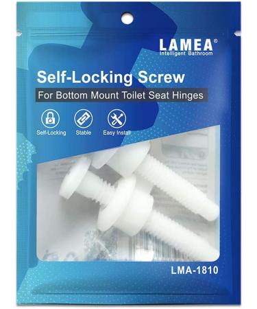 White Plastic Toilet Seat Parts with Screw and Nut for Top Mount Hinges - Buy Online on GoSupps.com