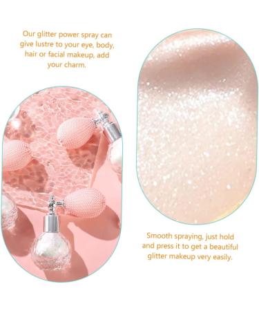 FOMIYES Makeup Shimmer Spray 2pcs High Gloss Dusting Hair Glitter Spray Glitter Body Spray Miss Highlighter Pearlescent 7.5x7cm x2pcs Whitex2pcs - Buy Online on GoSupps.com