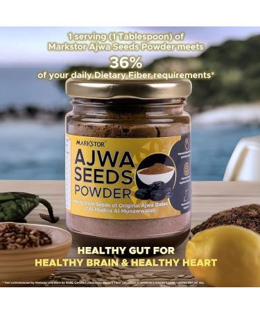 Ajwa Dates Seeds Powder 100 GM Nature's Multi-mineral Powerhouse High Fiber Content for Digestive Brain and Heart Health - Buy Online on GoSupps.com