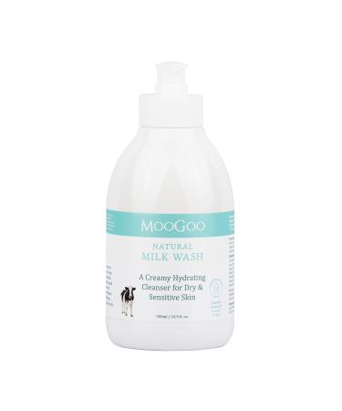 MooGoo Face and Body Milk Wash - A gentle  non-irritating cleanser formula for dry  sensitive skin - for all ages (baby to adult) and skin types - A phthalate free cleanser for men and women