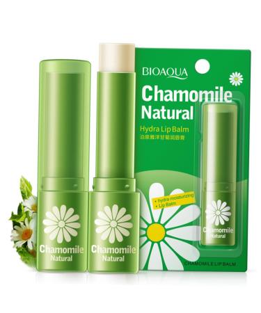 TOVINANNA Aloe Lip Balm Soft Stick Lip Balm Lip Smoother Lip Care Stick Moisture Lip Balm Dry Lips Balm Honey Lip Balm Moisturizing Lip Balm Organic Lip Hydrating Lip Balm Essence Strawberry 7.00X1.50X1.50CM Dark Green