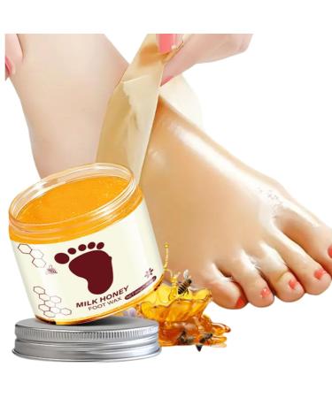 Masques exfoliants pour les pieds au lait et au miel cire pour les pieds au miel hydratant et nourrissant formule faible allergie produits de soins des pieds masques hydratants pour les pieds