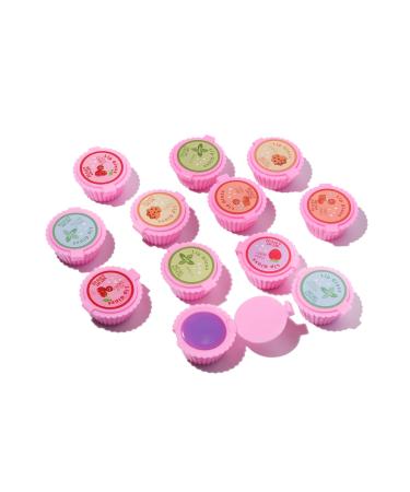 Mebtmel Cupcake Lip Gloss for Girls Party Favors Lip Balm Set Assorted Fruity Favors Cute Cupcake Designs Birthday Gift