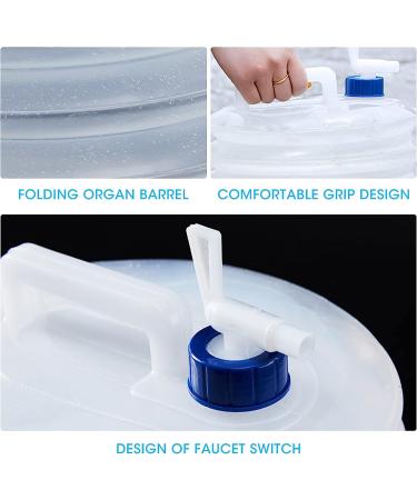 Linbonio BPA-Free Collapsible Water Container | 3.6 Gallon Camping Water Storage Jug | Foldable Portable Canteen for Outdoors, Hiking, and Survival Kit - Buy Online on GoSupps.com