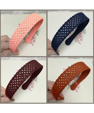 Yazon Basketball Net Plastic Headbands for Girls Women - Set of 6, 30mm - Solid Hair Accessories - Buy Online on GoSupps.com