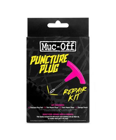 Muc Off Puncture Plug Repair Kit - Tubeless Tire Repair Kit for MTB/Road/Gravel Bikes - Tubeless Kit with Tire Plugger and Tire Plugs