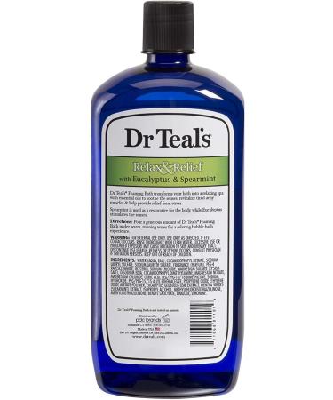 Dr. Teals Eucalyptus & Spearmint Foaming Bath Gift Set - 68oz (2 Pack) - Nourishing Epsom Salt with Essential Oils for Skin Hydration - Relaxation and Stress Relief at Home - Buy Online on GoSupps.com